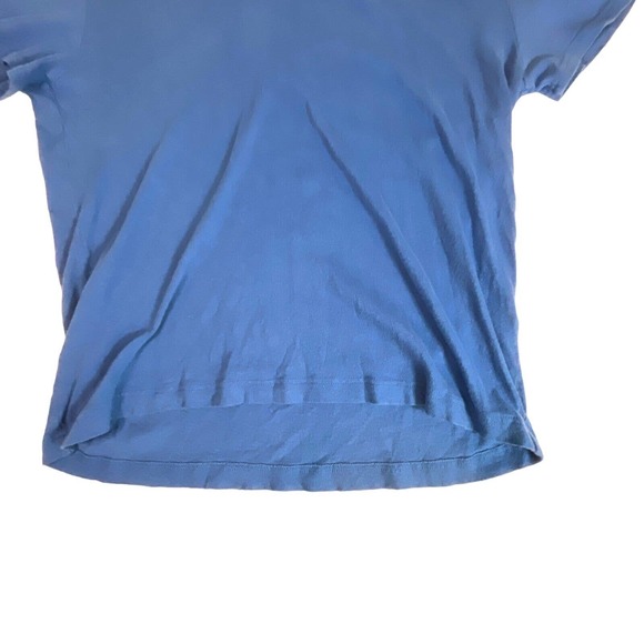 Lot of 2 Penguin Men Sz L Linen Cotton Blend Polo Shirts Blue Embroidered Logo - Picture 5 of 13